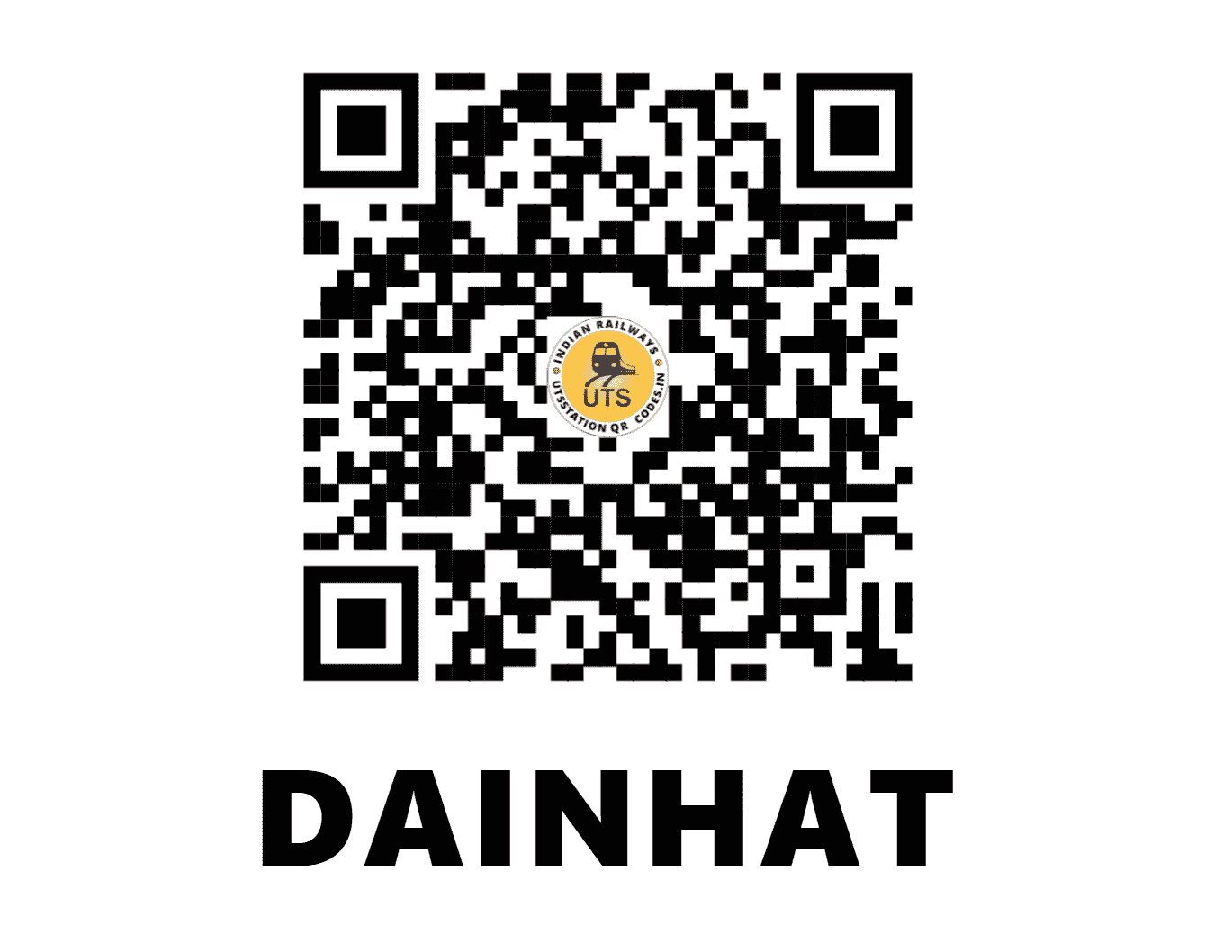 UTS QR Code for DAINHAT - DHAE (ER - WEST BENGAL)